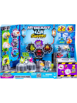 Mr Beast Lab Swarms Fusion Chaos Pack Σετ Φιγούρες Δράσης για 5+ Ετών