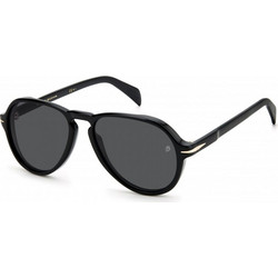 David Beckham DB7079S 807 Ανδρικά Γυαλιά Ηλίου Aviator Κοκάλινα Μπεζ με Μαύρο Φακό