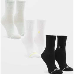 Volcom Γυναικείες Κάλτσες Μαύρες Εκρού 3Pack E6312401-AST