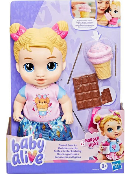 Hasbro Baby Alive Harper Hugs Sweet Snacks