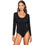 Luna Touch Comfort Μακρυμάνικο Γυναικείο Κορμάκι String Μαύρο 84594