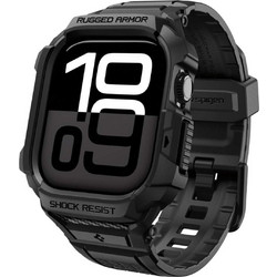 Spigen Rugged Armor Pro 2 Πλαστική Θήκη με Λουράκι για Apple Watch 11 / 10 46mm Μαύρη