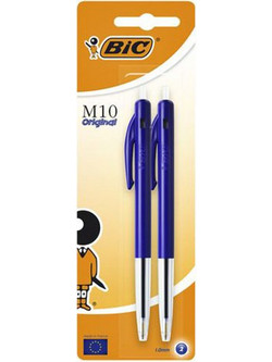 BIC M10 Clic Σετ Στυλό Διαρκείας Μπλε 2τμχ 60141B