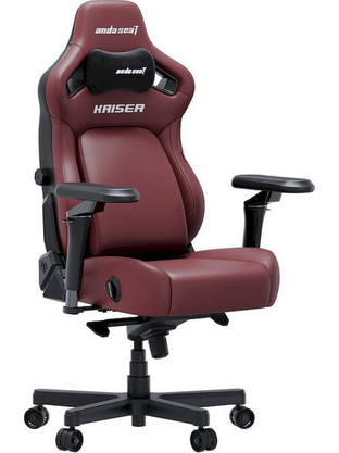 Anda Seat Kaiser 4 V2 XLarge Καρέκλα Gaming Δερματίνης με Ρυθμιζόμενα Μπράτσα Μπορντό