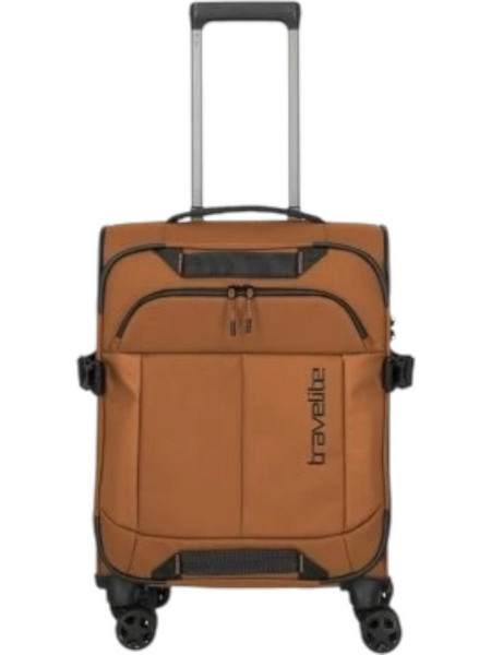 Travelite Breeze 91047-87 Βαλίτσα Καμπίνας 55x39x20cm με 4 Ρόδες Καφέ