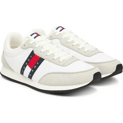 Tommy Hilfiger Classic Runner Ανδρικά Sneakers Λευκά EM0EM01709-YBL