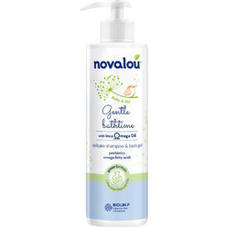 Novalou Gentle Bathtime Βρεφικό Σαμπουάν & Αφρόλουτρο με Αντλία 500ml