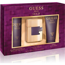 Guess Man Gold Eau de Toilette 75ml + Deodorant Spray 226ml + Shower Gel 200ml