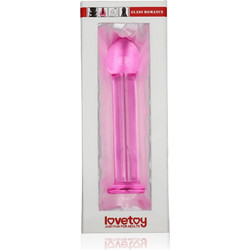 Lovetoy Glass Romance Πρωκτική Σφήνα 16cm Ροζ