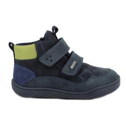 Primigi Παιδικά Μποτάκια Navy Μπλε Lime Δερμάτινα Αδιάβροχα με Σκρατς 8915122