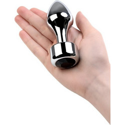 ToyFa Πρωκτική Σφήνα Diamond Plug 8.2cm Ασημί Μαύρη