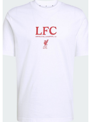 Adidas Liverpool Seasonal Graphic Ανδρικό Αθλητικό T-Shirt Λευκό KD9068