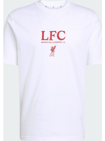 Adidas Liverpool Seasonal Graphic Ανδρικό Αθλητικό T-Shirt Λευκό KD9068