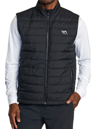 RVCA Αμάνικο Ανδρικό Μπουφάν Puffer Μαύρο AVYJK00231-BLK