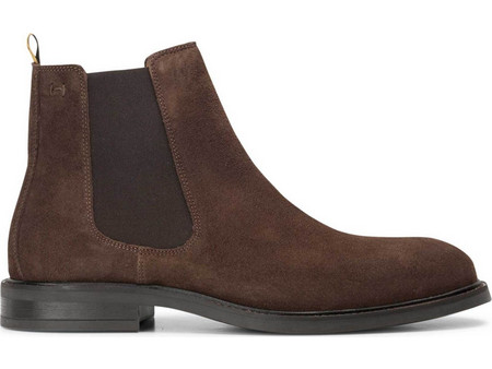 Hackett Ανδρικά Chelsea Μποτάκια Suede Καφέ HMS200043