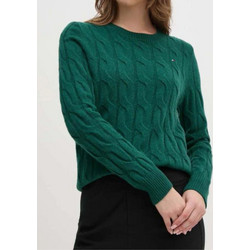 Tommy Hilfiger Γυναικεία Πλεκτή Μπλούζα Κυπαρισσί WW0WW43586-L6K