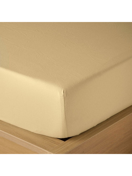 Kentia Σεντόνι Μονό Βαμβακερό με Λάστιχο 100x200+30 Versus Suave 11 Ochre