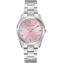 Bulova Surveyor Γυναικείο Ρολόι με Ασημί Μεταλλικό Μπρασελέ 96L348