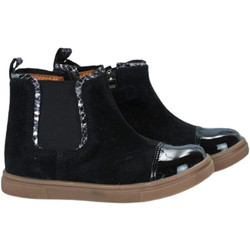 GBB Παιδικά Μποτάκια Μαύρα Suede Chelsea με Φερμουάρ AK317-41