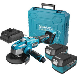 Dedra Γωνιακός Τροχός Cordless 18V 2x4.0AH SAS+