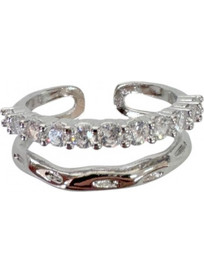 RO Accessories Γυναικείο Δαχτυλίδι Ασημί R134