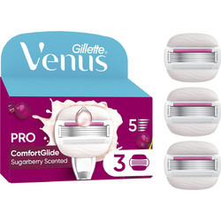 Gillette Venus Pro ComfortGlide Sugarberry Γυναικεία Ανταλλακτικά Ξυραφάκια με 5 Λεπίδες & Λιπαντική Ταινία 3τμχ