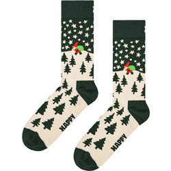 Happy Socks Snow Globe Χριστουγεννιάτικες Ανδρικές Κάλτσες Ψηλές Χακί P003374