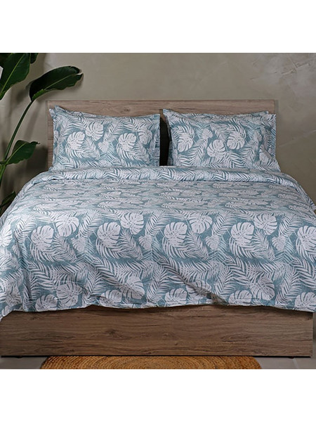 Sunshine Home Σετ Σεντόνια Μονά Βαμβακερά 165x270 Feelings 2038 Aqua