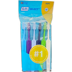 Tepe Select Soft Οδοντόβουρτσες 6τμχ Γαλάζια Μωβ Μπλε Navy Μπλε Πράσινη Λευκή