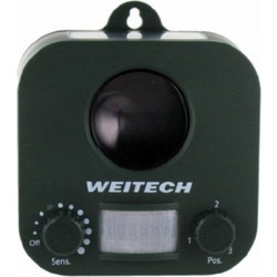 WEITECH Ηλιακό Απωθητικό για Γάτες & Σκύλους με Υπερήχους Εξωτερικού Χώρου