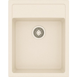 Unixton Leto-38 Ένθετος Νεροχύτης Γρανίτη Ματ Cream 39x50cm