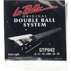 La Bella Steinberger STP942 Σετ 6 Χορδές Ηλεκτρικής Κιθάρας Stainless Steel 9-42" Extra Light Tension