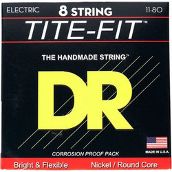 DR Strings Tite-Fit TF8-11 Σετ 8 Χορδές Ηλεκτρικού Μπάσου Nickel Plated Steel 11-80"