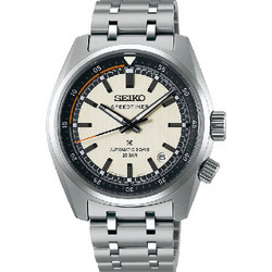 Seiko Prospex Ανδρικό Ρολόι Χρονογράφος Αυτόματο με Ασημί Μεταλλικό Μπρασελέ SPB513J1