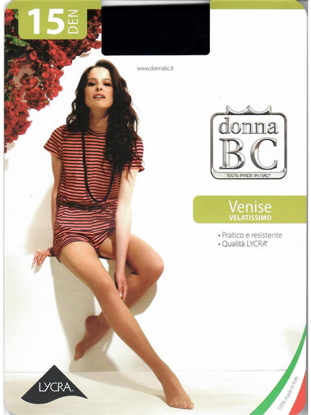 Donna BC Venice Καλσόν 15 Den Μαύρο