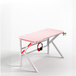 Homeone Gaming Γραφείο Ξύλινο 120x60x74cm D2105-PINK