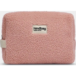 Hindbag Leon Teddy Powder Γυναικείο Νεσεσέρ Ταξιδίου 22x8x16cm Ροζ