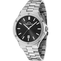 Chronostar Halt Ανδρικό Ρολόι με Ασημί Μεταλλικό Μπρασελέ R3753328001
