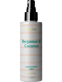 Life Roots Bergamot & Coconut Hair & Body Mist 150ml