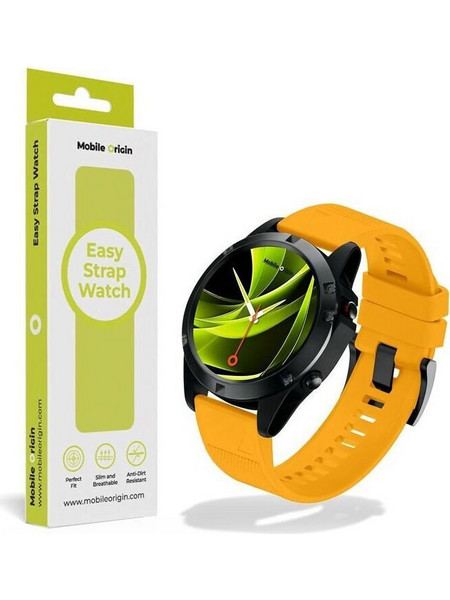 Mobile Origin Easy Strap Garmin Λουράκι Σιλικόνης Yellow (Universal 20mm)