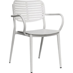 HomeMarkt Hilliard Πολυθρόνα Κήπου Αλουμινίου Λευκή HM6644.02