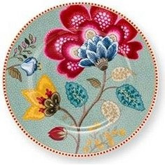 Pip Studio Blooming Tales Blue Πιάτο Γλυκού Πορσελάνης 17cm SLPIP51001570