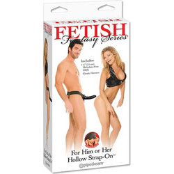 Pipedream Fetish Fantasy For Him or Her Harness Strap On με Dildo 15cm Μαύρο