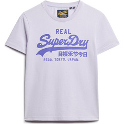Superdry Γυναικείο Αθλητικό T-Shirt Λιλά W1011630A-E8M