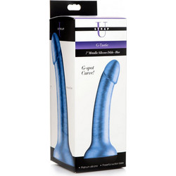 Strap U G-Tastic Metallic Dildo 17.8cm Μπλε