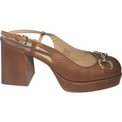 Steve Madden Γόβες Slingback Δερμάτινες με Χοντρό Ψηλό Τακούνι & Φιάπα Ταμπά SM11002922-03001-207