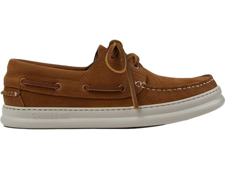 Camper Runnerfour Ανδρικά Μοκασίνια Boat Shoes Καστόρινα Ταμπά K101073-005
