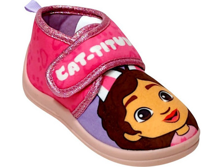 Disney Gabby Χειμερινές Παιδικές Παντόφλες Μποτάκια για Κορίτσι Φούξια Μωβ 806979