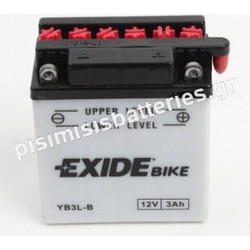Exide YB3L-B Μπαταρία Μοτοσυκλέτας 3Ah