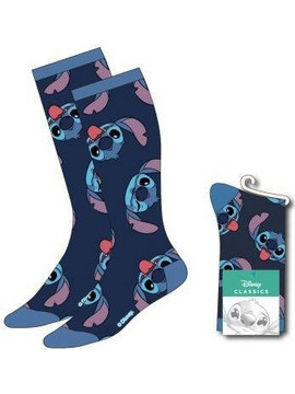 Cerda Disney Lilo & Stitch Ανδρικές Κάλτσες Ψηλές με Σχέδια Navy Μπλε 2900002542